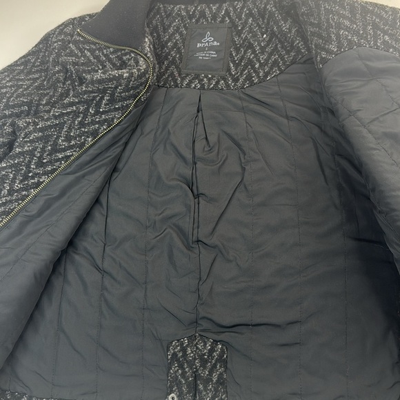Prana Lily Wool Blend Houndstooth Lined Jacket Womens Small - Picture 5 of 12